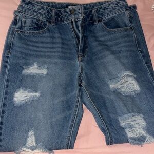 New Without Tags/Blue Spice Distressed Jean